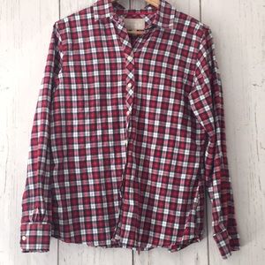 Banana Republic plaid flannel button down